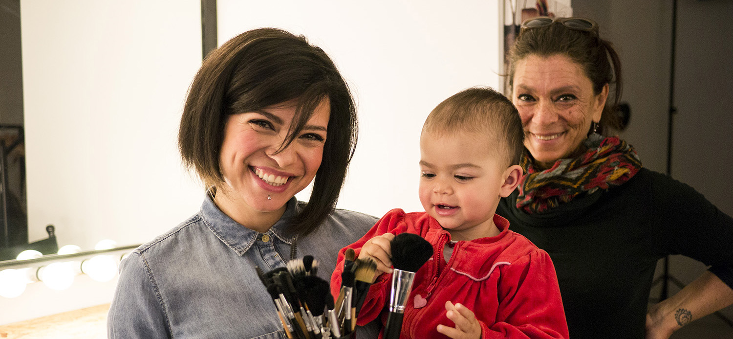 foto con mamma e figlia